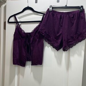 Lace Trim Sleepwear Set